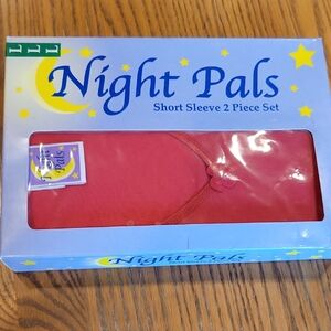 NWT Women's 100% Cotton 2PC pajamas With Satin Trim